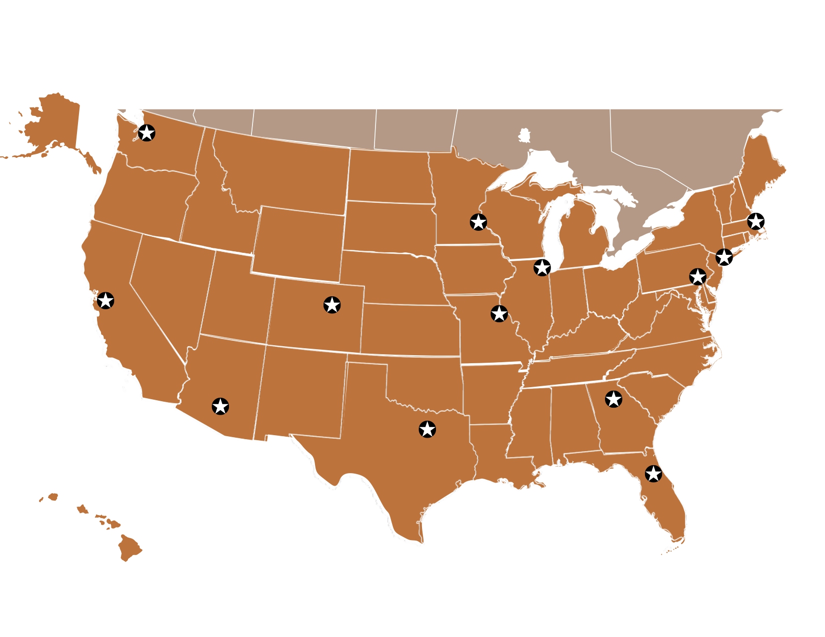 Nystrom Warehouse Locations
